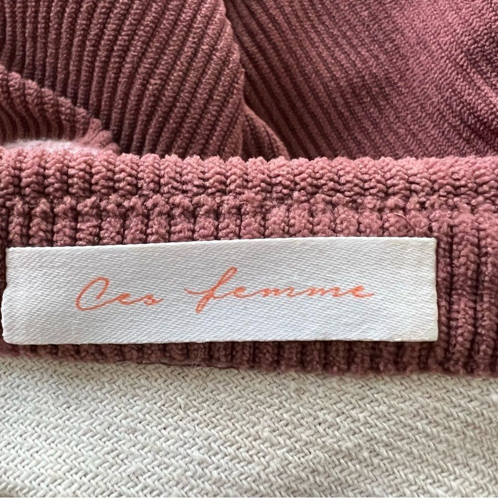 Ces Femme Boutique Dusty Mauve/Plaid Boho Shacket - S - Picture 12 of 13